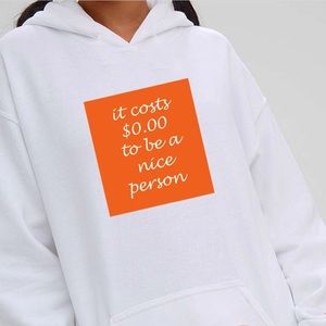 Nice person Hooded sweatshirt